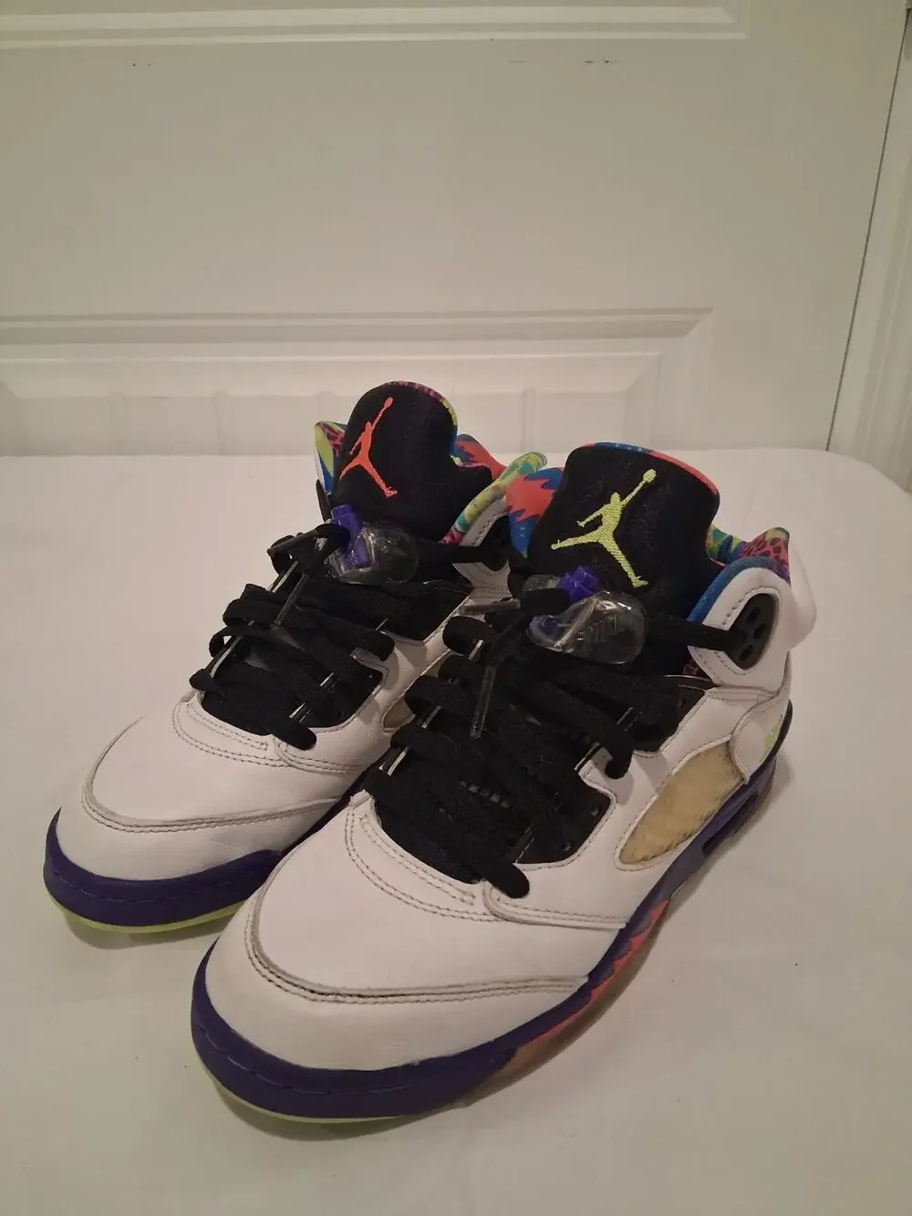 Air Jordan 5 Retro Alternate Bel-Air GS DB3024-100 White Purple Size 5.5Y Kids
